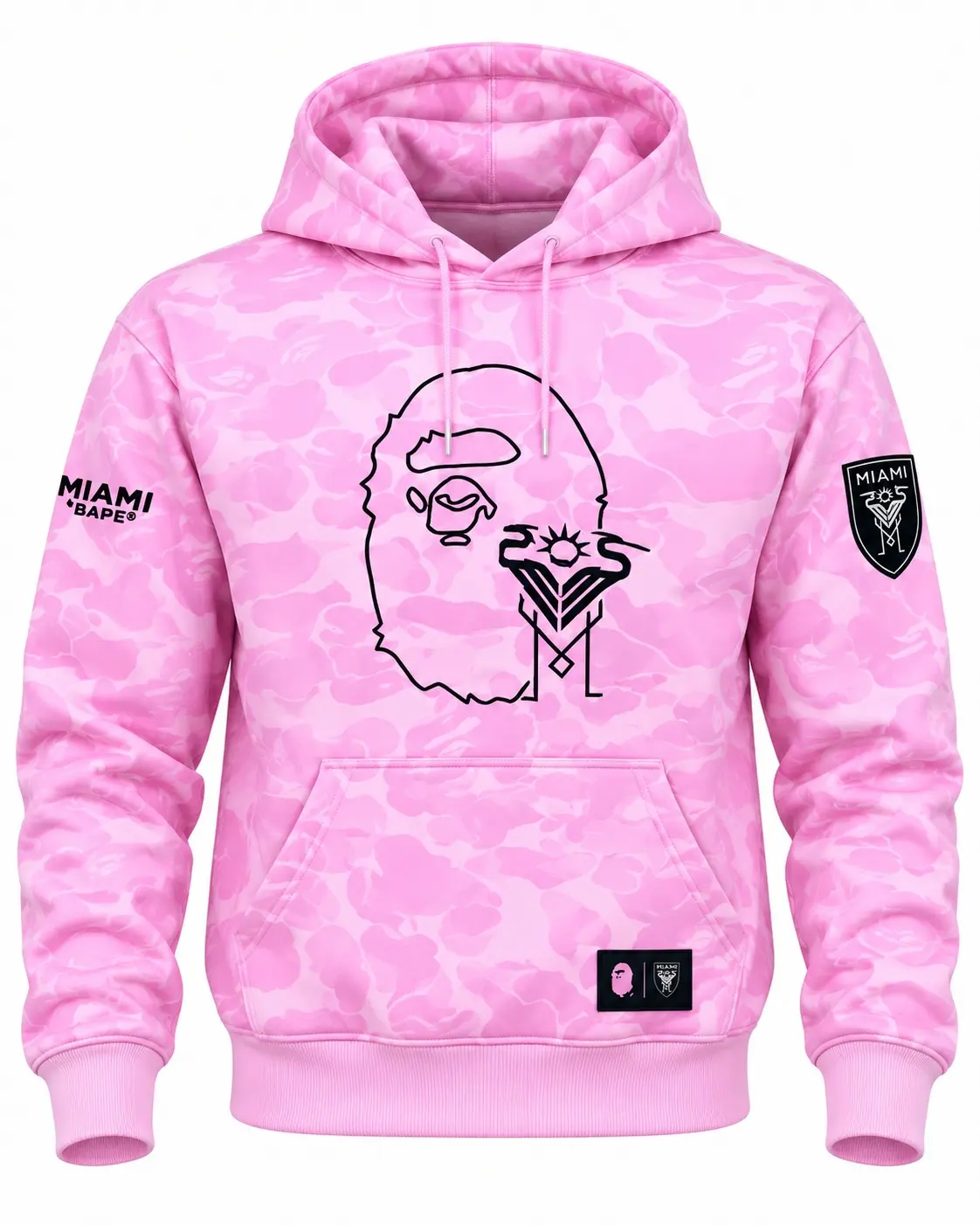 Pink camo hoodie