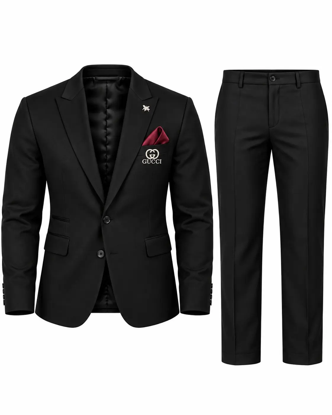 Black two-piece suit